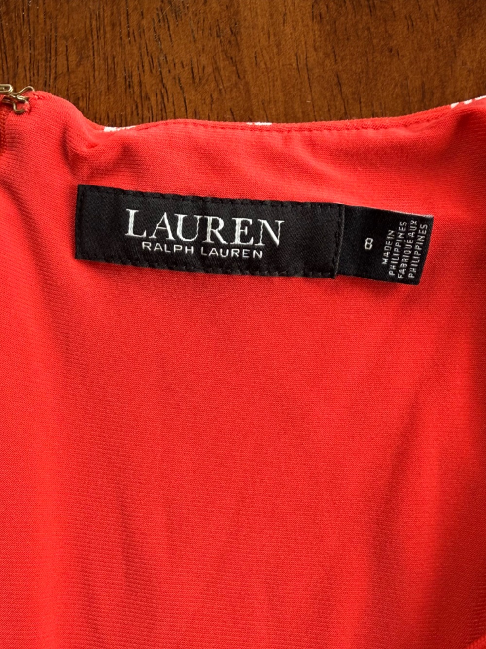 Lauren Ralph Lauren Women’s Red Floral Sleeveless Wrap Midi Dress, size 8 - Picture 7 of 12